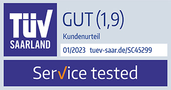 TÜV Saarland gut (1,9), Kundenurteil, tuev-saar.de/SC45299